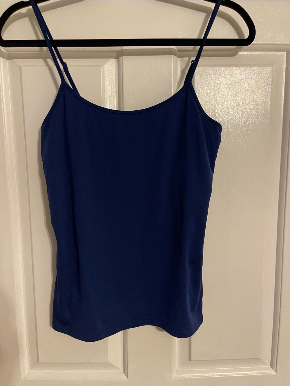 White House Black Market Deep Blue Spaghetti-Strap Camisole